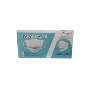 caja de tapabocas económicos por 50 unidades