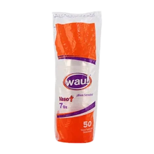 Paquete de Vasos Desechables Wau